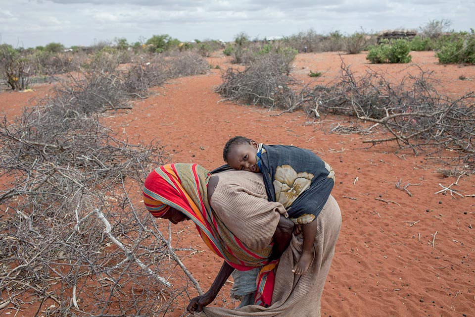 East Africa Drought 2011, grandmother and child