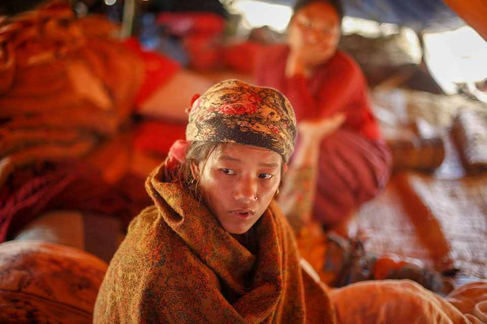 Nepal earthquake survivor girl