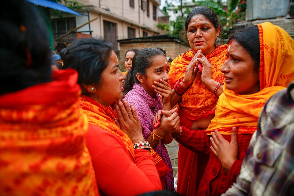 survivors of Nepal earthquake