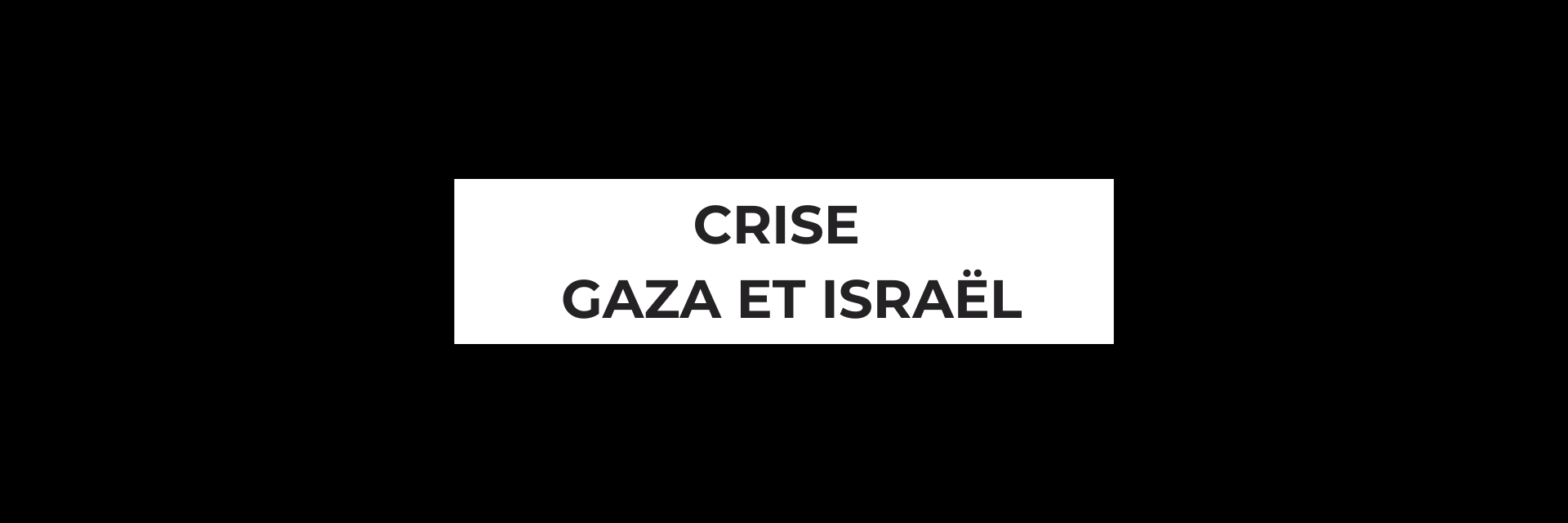 Gaza Israel Crisis page black and white