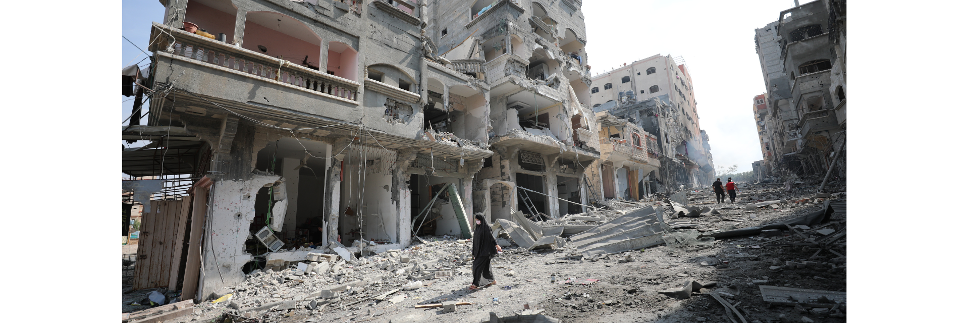ruines de Gaza - crise humanitaire