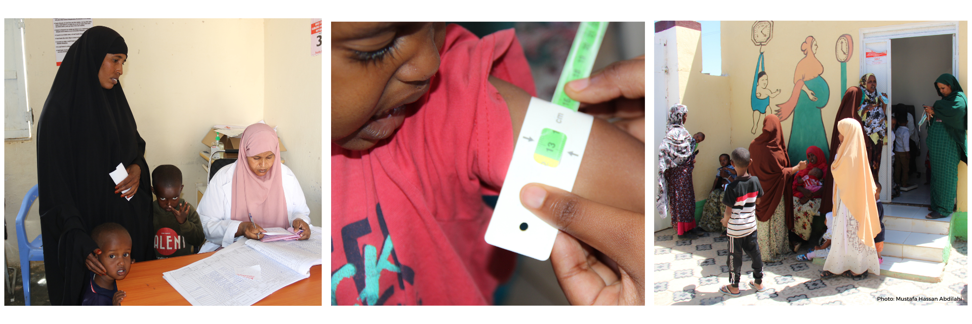 Amina in the oog health center provided by save the children in Somaliland