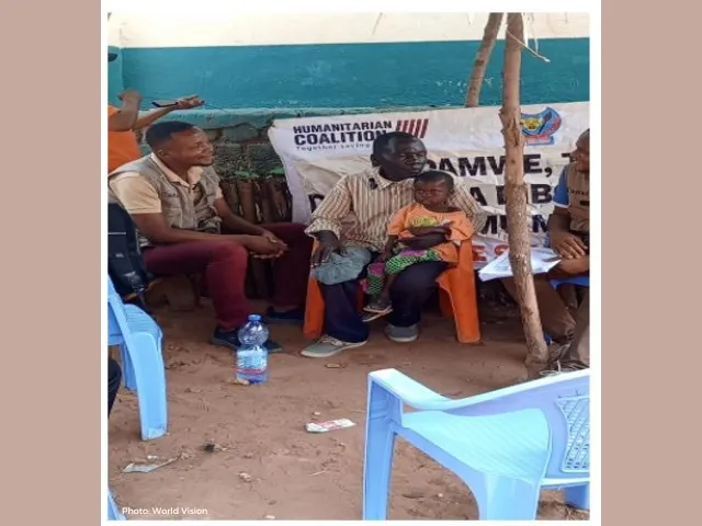 Doctor providing medical assistance to a child