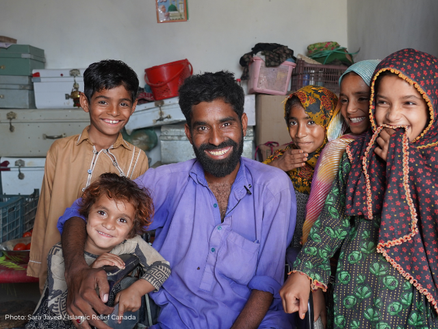 Muhmmad with his siblings and his cousins