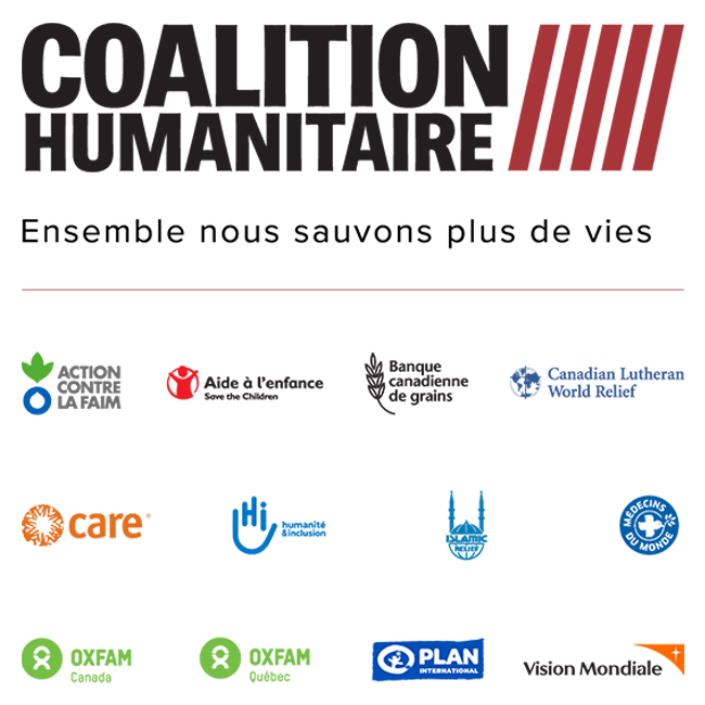 En savoir plus sur les membres de la Coalition humanitaire